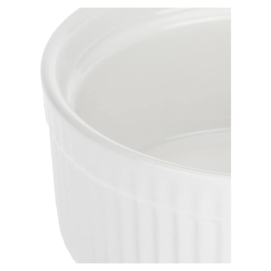 Zestaw 6 ramekinów okrągłych Arezzo - Biały, 12 cm