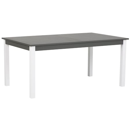 Stół ogrodowy rozkładany PANCOLE 168/248 cm 100 cm Metal Szary