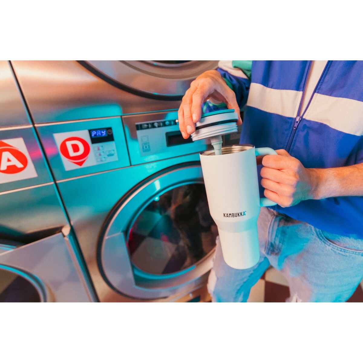 Kubek termiczny ze słomką Rio Kambukka 2x 950ml Zestaw RIO Coolest In The Town