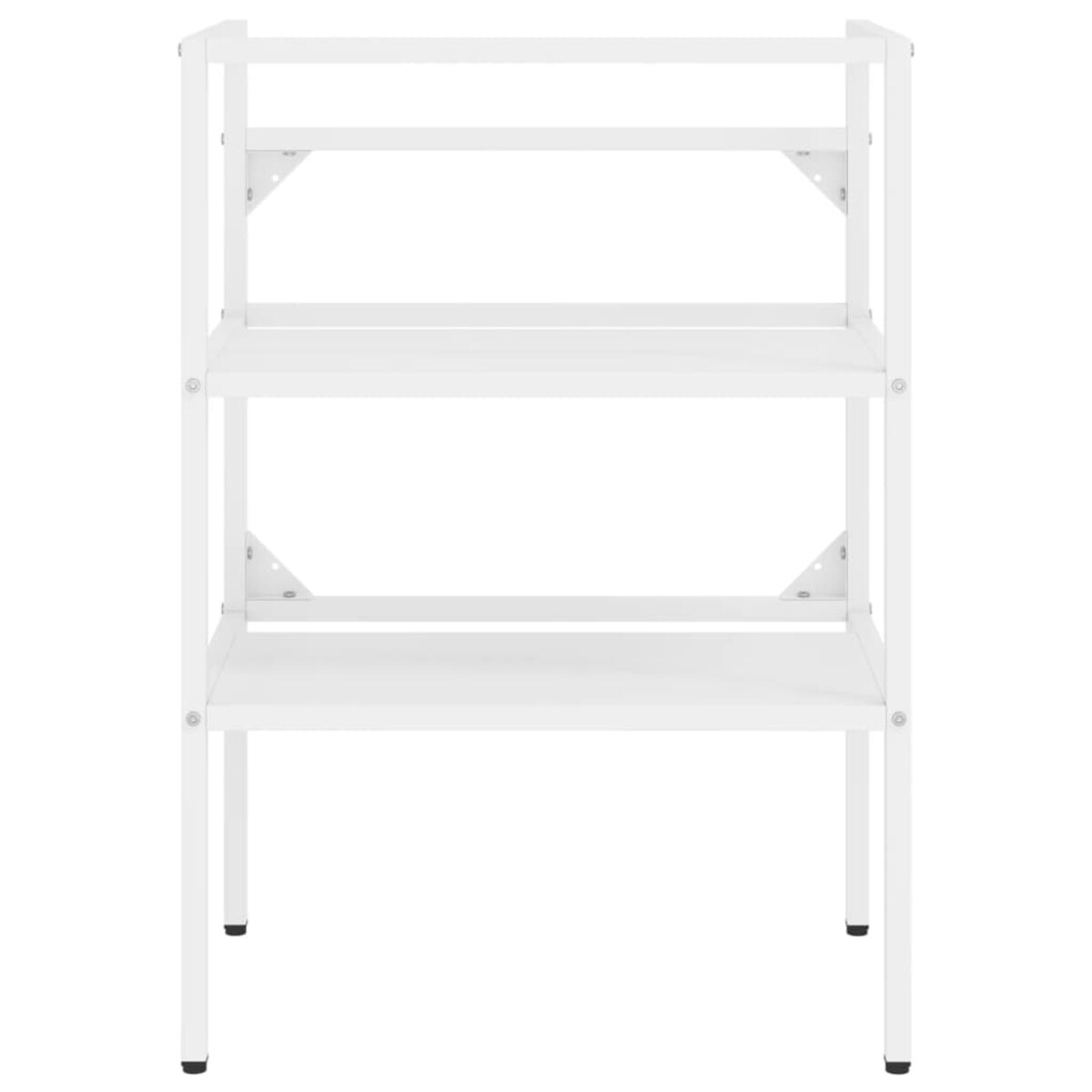 vidaXL Stelaż pod umywalkę, biały, 59x38x83 cm, żelazny