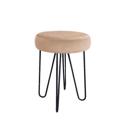 Taboret TORIN 2 MG VELVET beżowy
