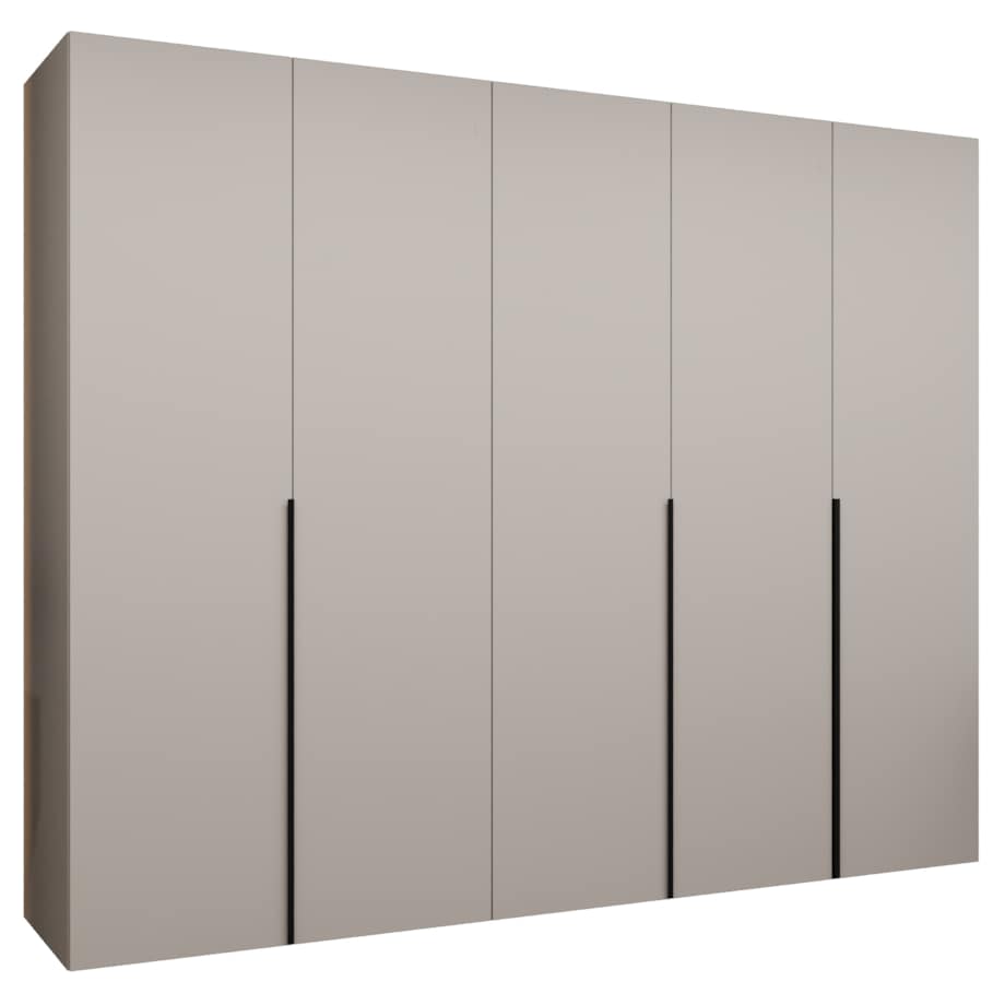 Szafa uchylna otwierana ALICANTE 1 250 wys. 202 cm Kaszmir + u. Czarny