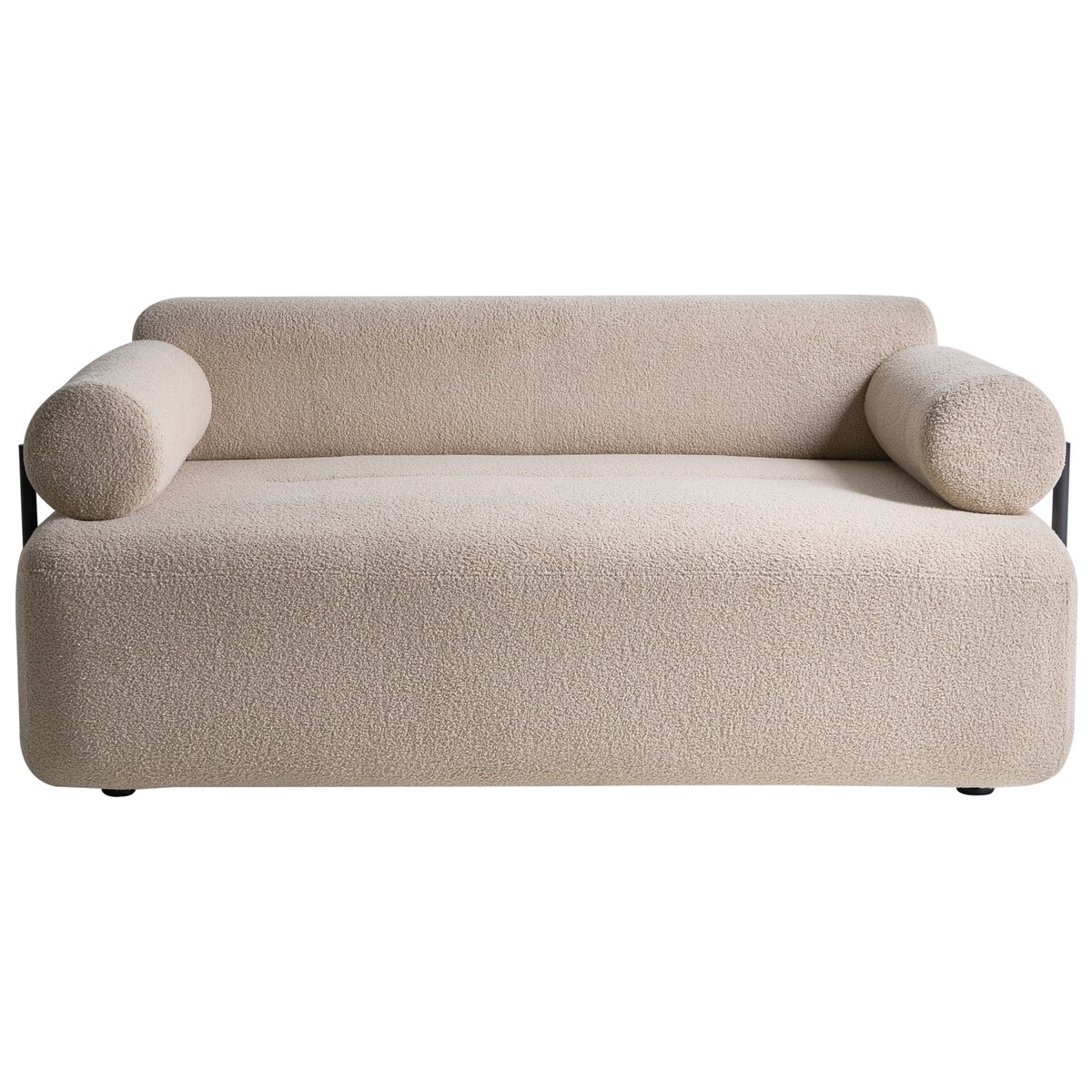 Sofa dla 2 osób ELVA Boucle Beżowy