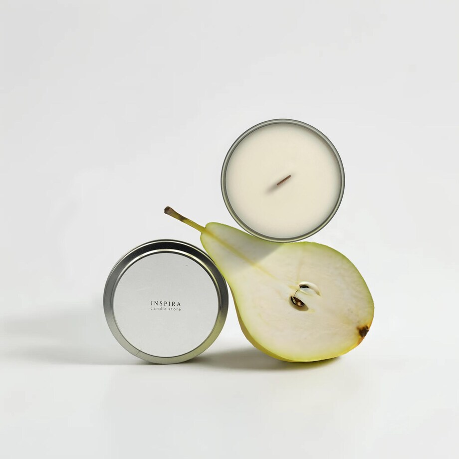 Świeca zapachowa French Pear, 190 g, INSPIRA