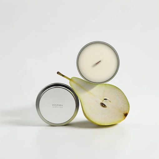 Świeca zapachowa French Pear, 190 g, INSPIRA