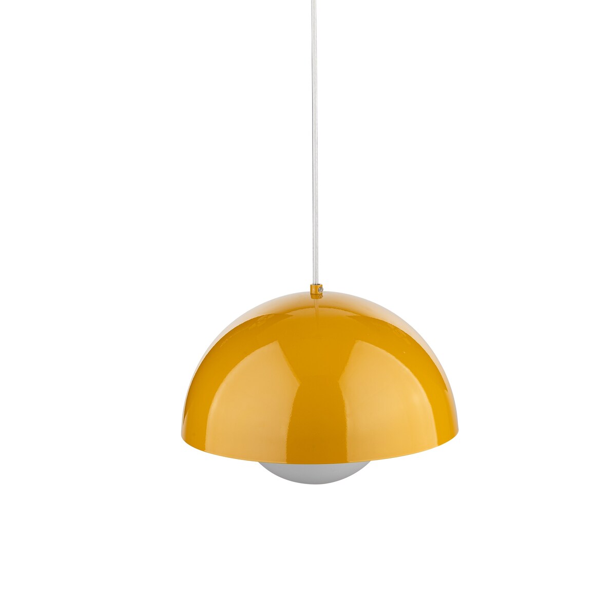 Lampa wisząca TK Lighting BONO OCHRA 10275, ochra/biała, E27, regulowana wysokość 160 cm, średnica 27 cm