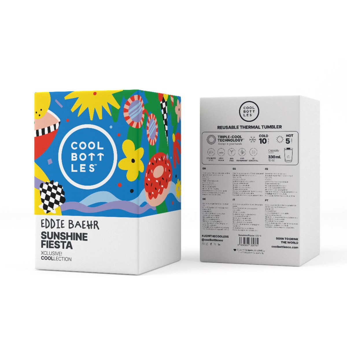 Cool Bottles Kubek termiczny 330 ml Xclusive! Eddie Baehr – Sunshine Fiesta
