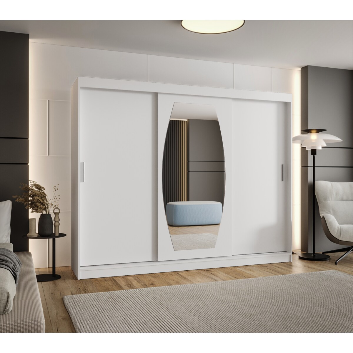 Szafa przesuwna ROSSA 250 biały