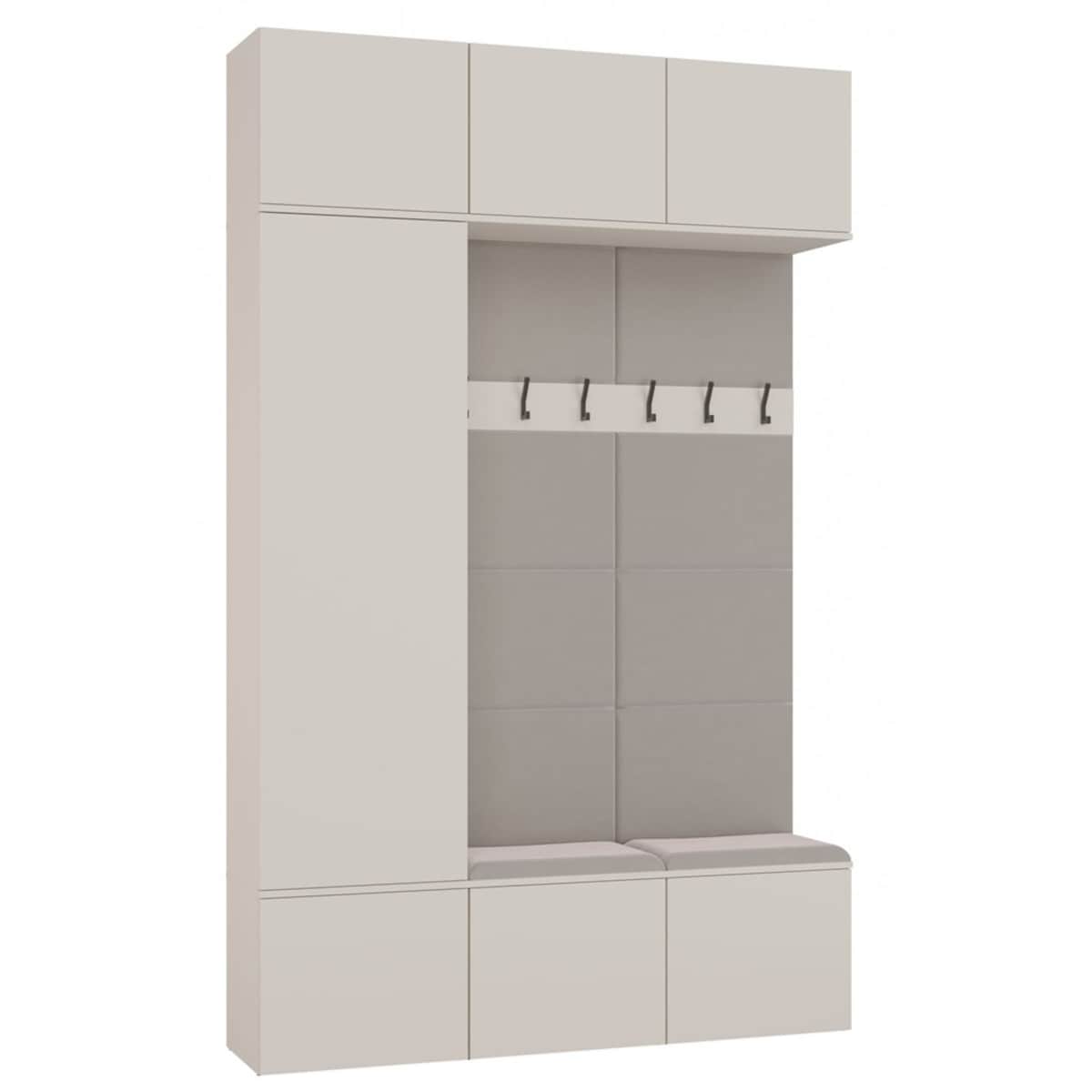 Garderoba HAGA III 1Sz2W KASZMIR BEŻ Szafa + 2x Wieszak