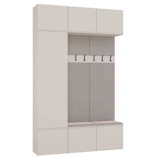 Garderoba HAGA III 1Sz2W KASZMIR BEŻ Szafa + 2x Wieszak