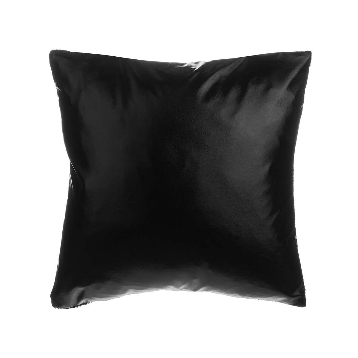 2 poduszki dekoracyjne w cekiny 45 x 45 cm czarne ASTER