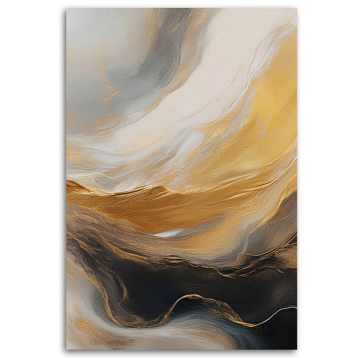 Abstrakcyjny Nowoczesny obraz do salonu sypialni Marmur Tekstura Złoto Szary 70x100