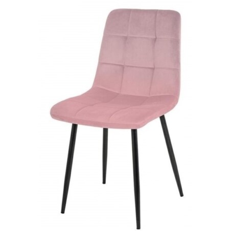 Krzesło z miękkim siedziskiem CARLO J-06.LIGHT.PINK różowe