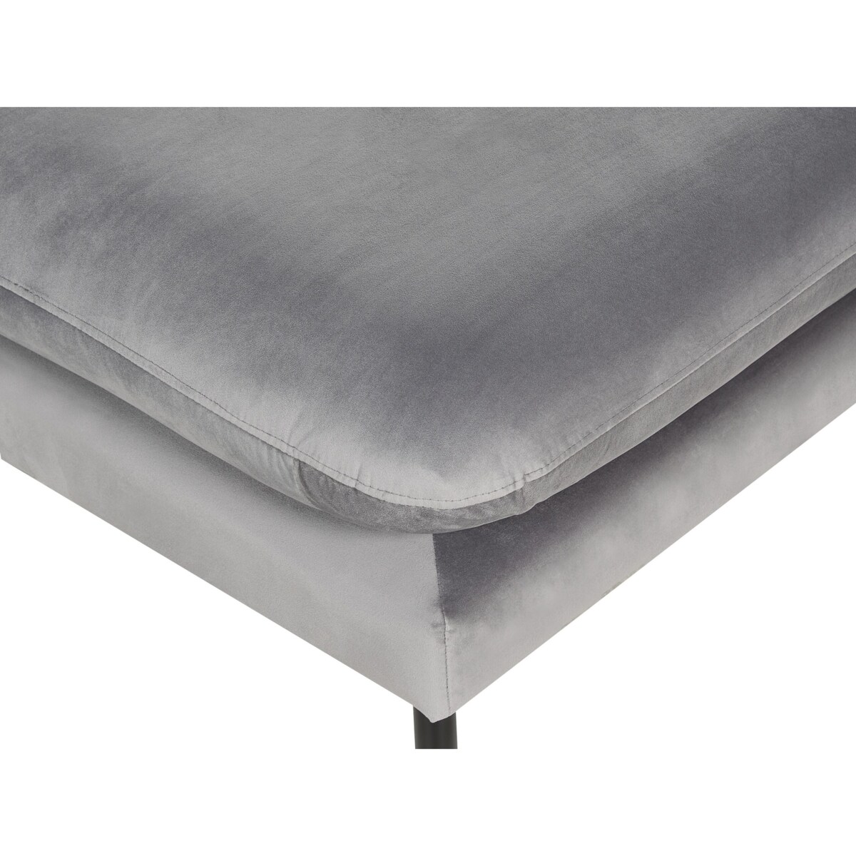 Otomana welurowa szara VINTERBRO