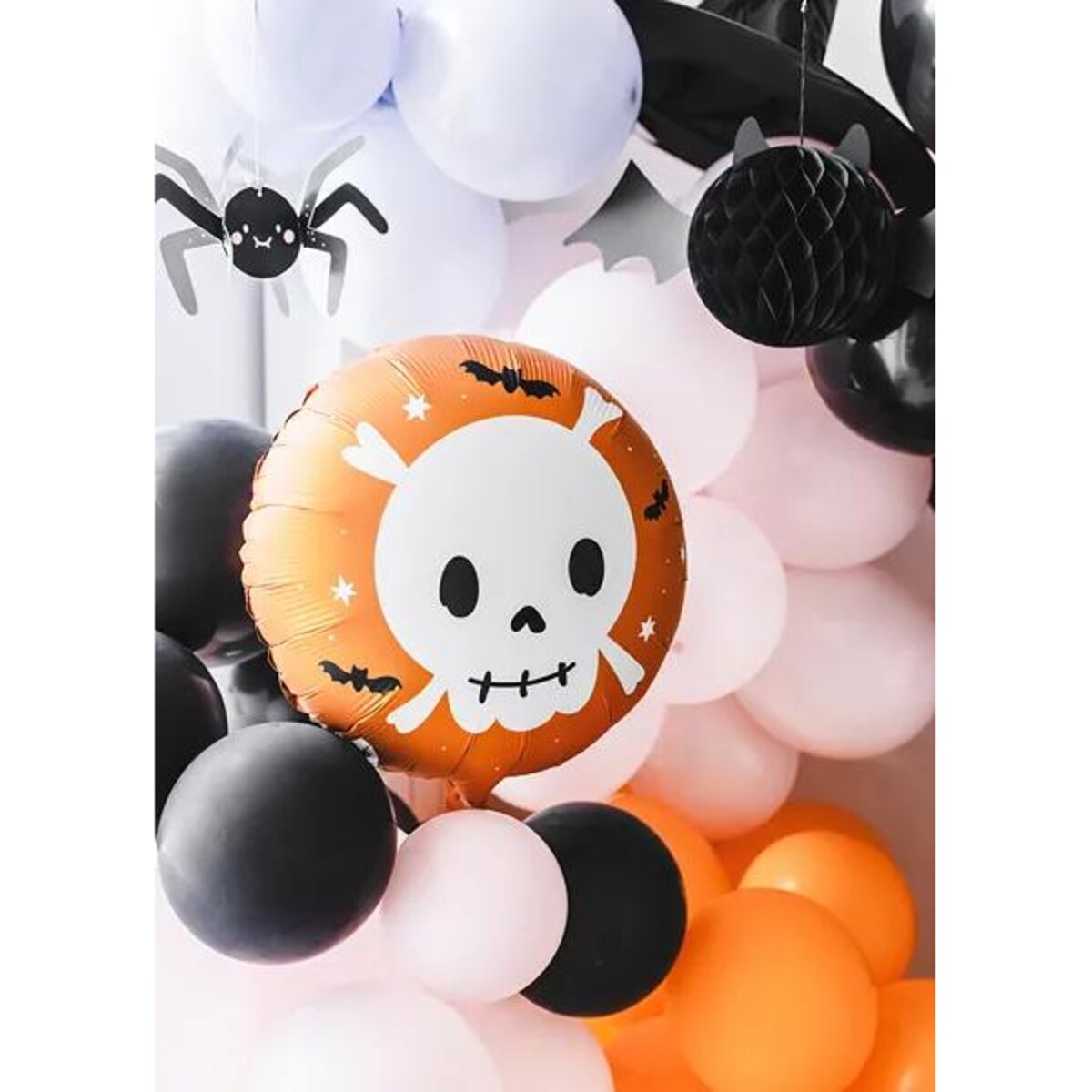 Balon foliowy Czaszka, 45 cm, mix