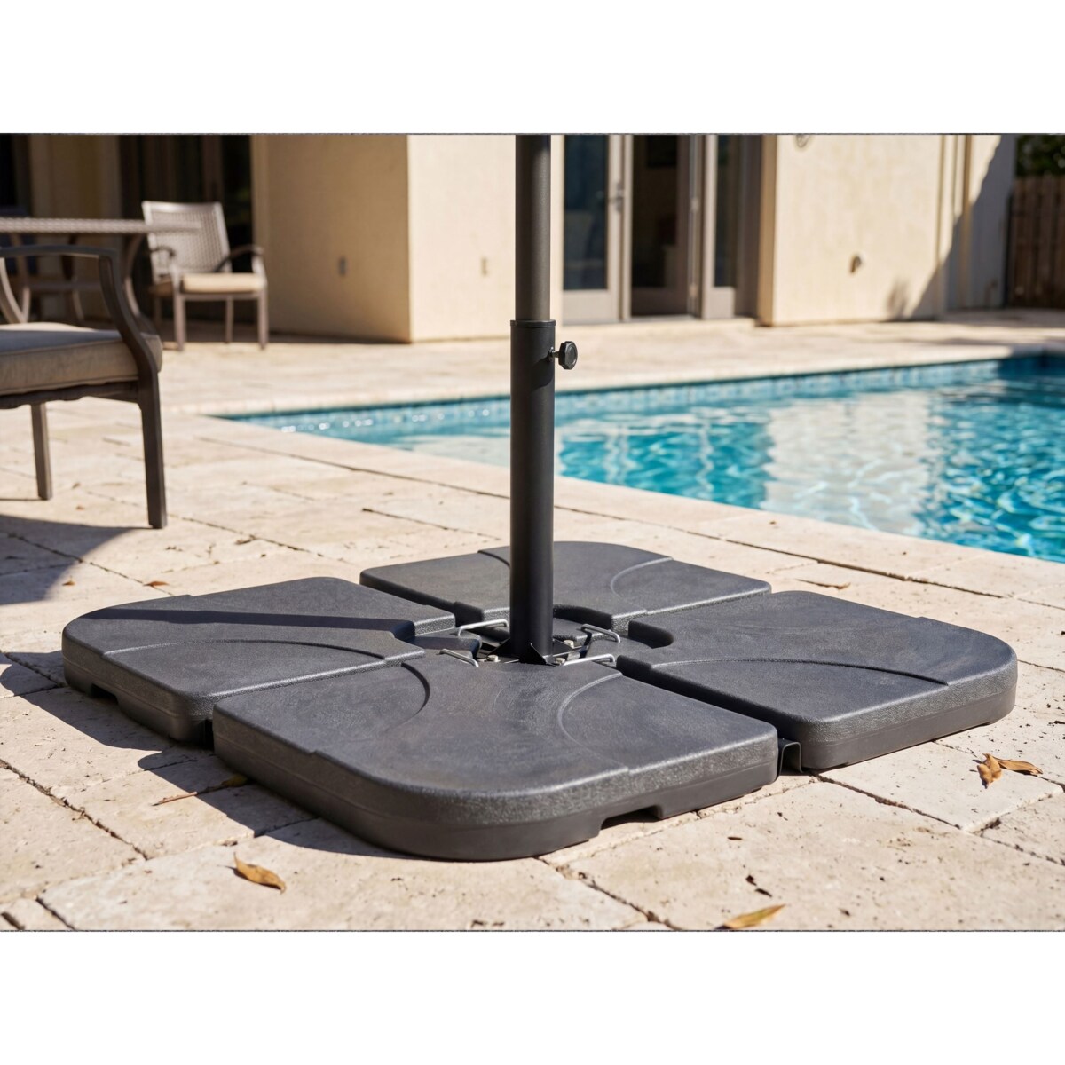Podstawa do parasola CARIA Czarny Kwadratowy 9 kg