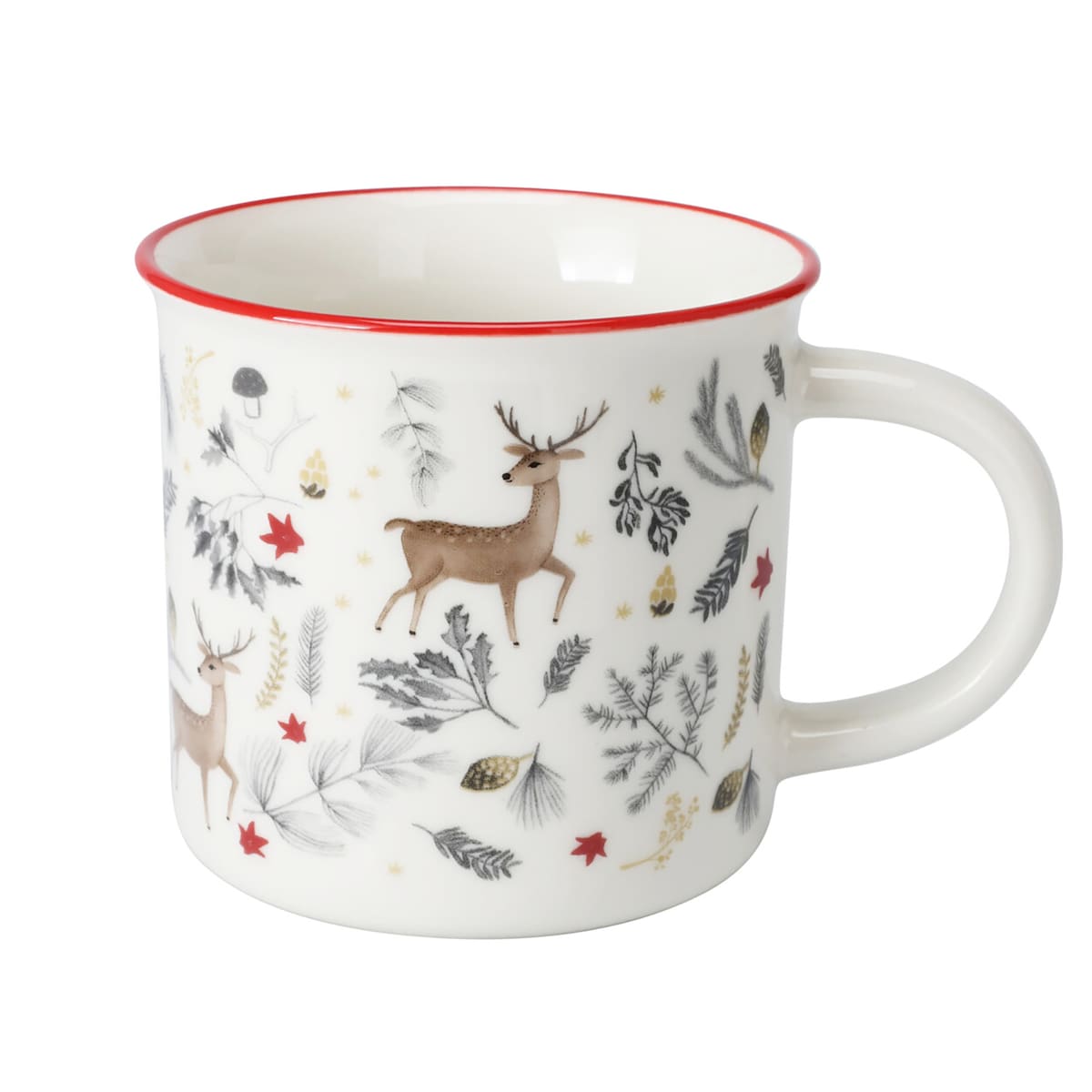 Kubek Z Uchem Świąteczny 400 Ml Porcelanowy Zimowy Świąteczny