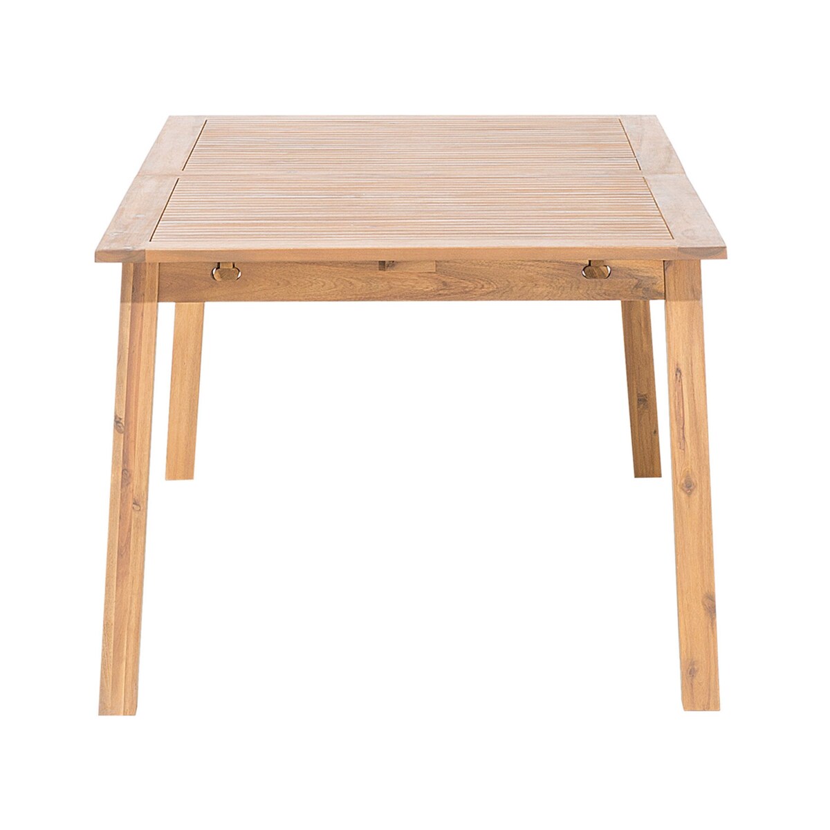 Stół ogrodowy rozkładany akacjowy 180/240 x 100 cm jasne drewno CESANA