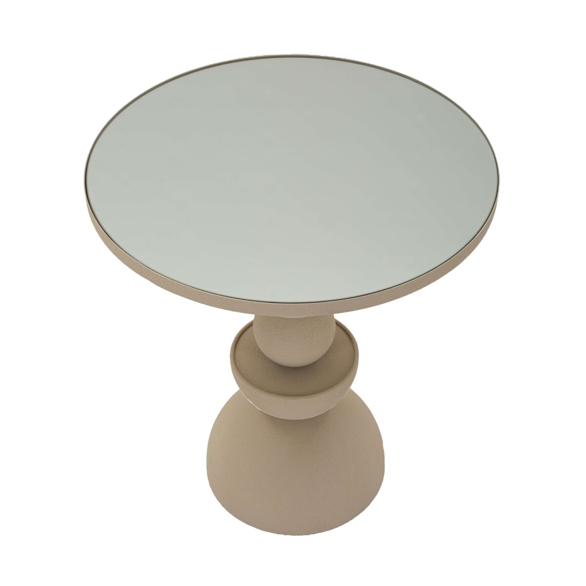 Stolik kawowy z lustrzanym blatem DUNE, Ø 45 cm