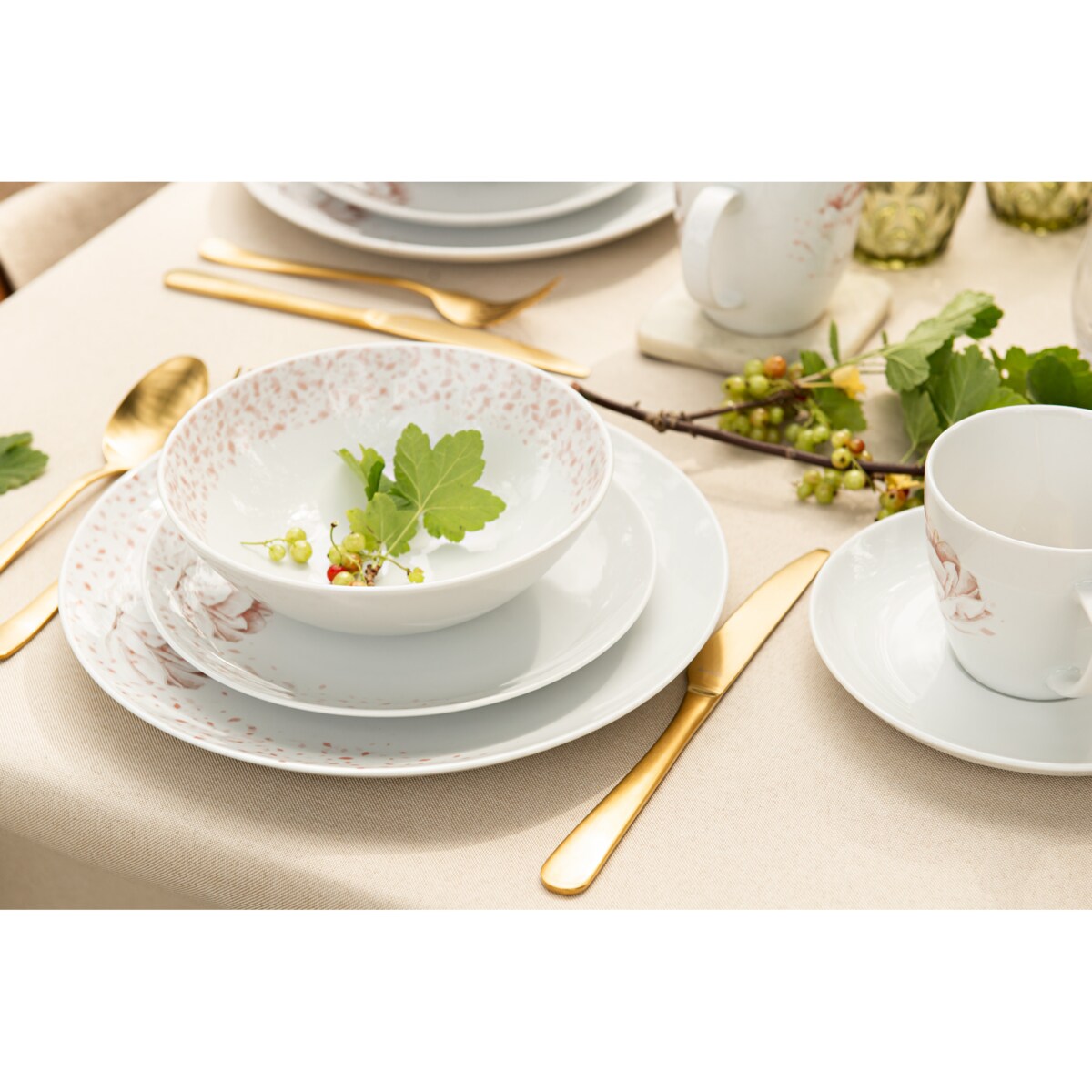 Komplet filiżanek 6os. (12el.) BOSS PIWONIA