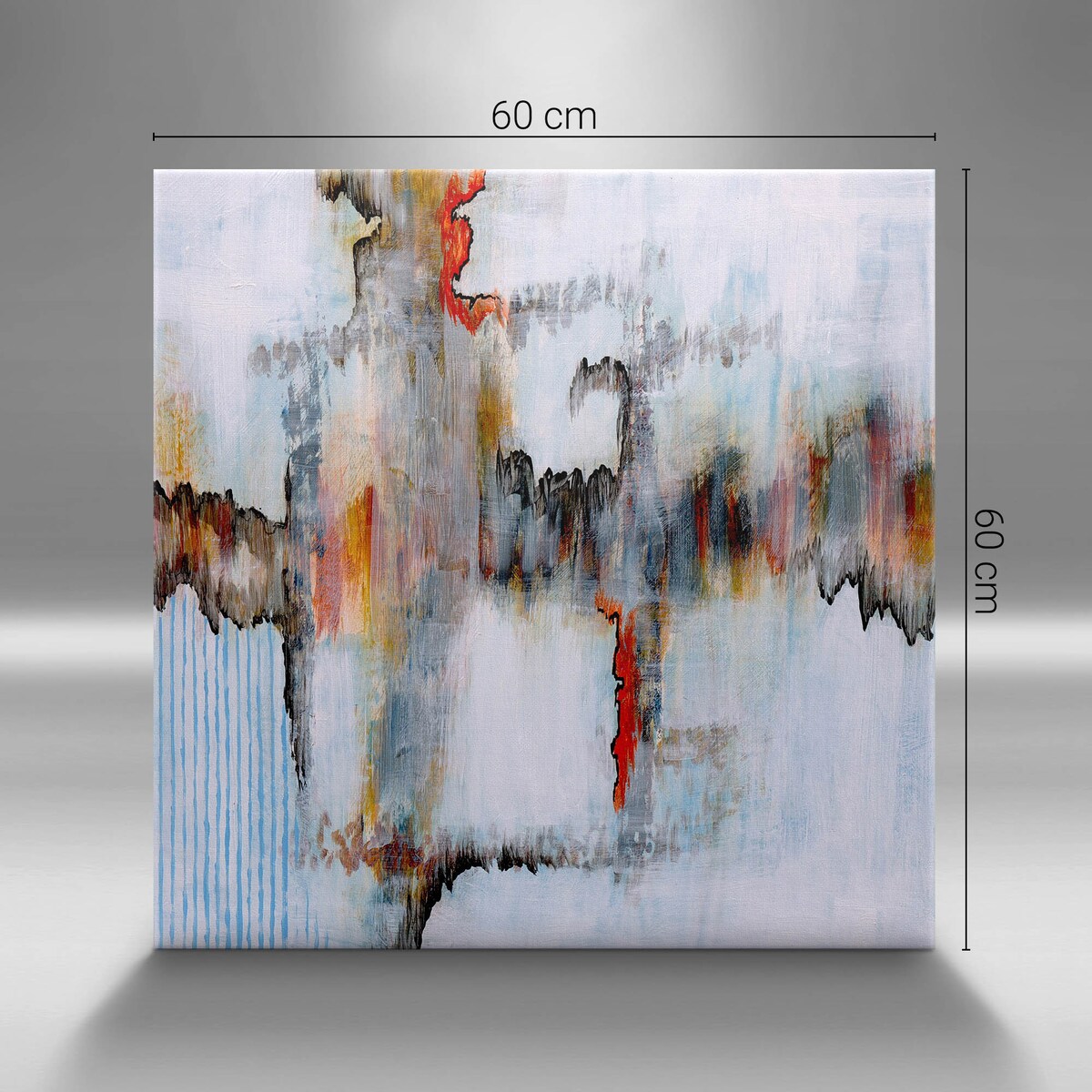 Obraz na płótnie Abstrakcyjne malarstwo, 60x60 cm