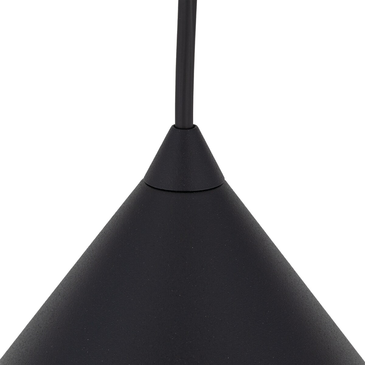 Lampa wisząca TK Lighting CONO BLACK 10058 czarna E27 19 cm regulowana wysokość do 140 cm metalowy klosz