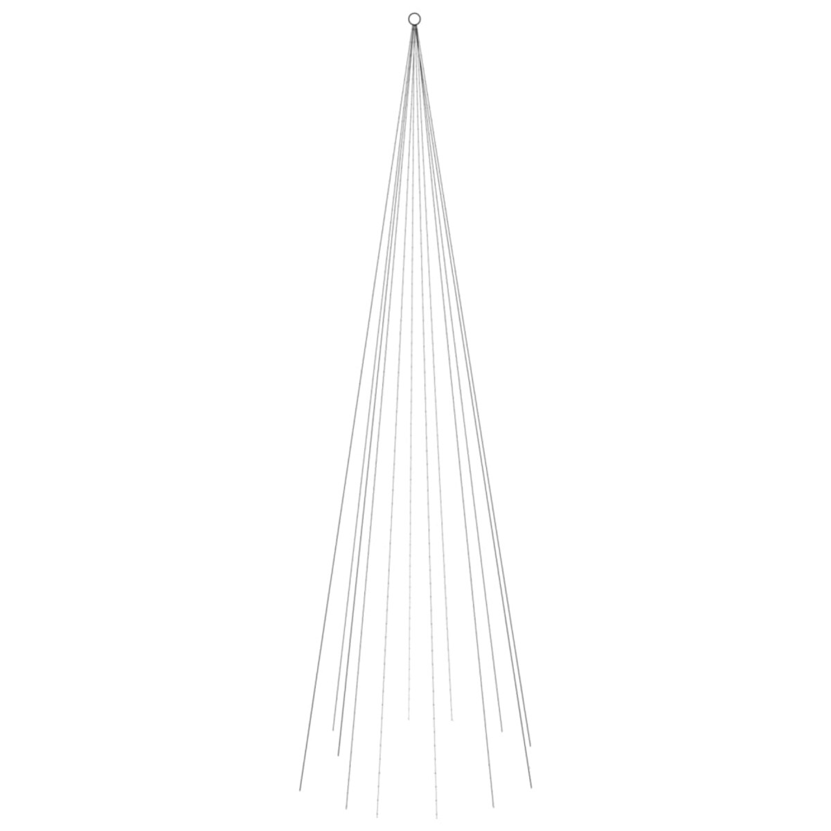 vidaXL Choinka do montażu na maszcie, 732 zimnych białych LED, 500 cm