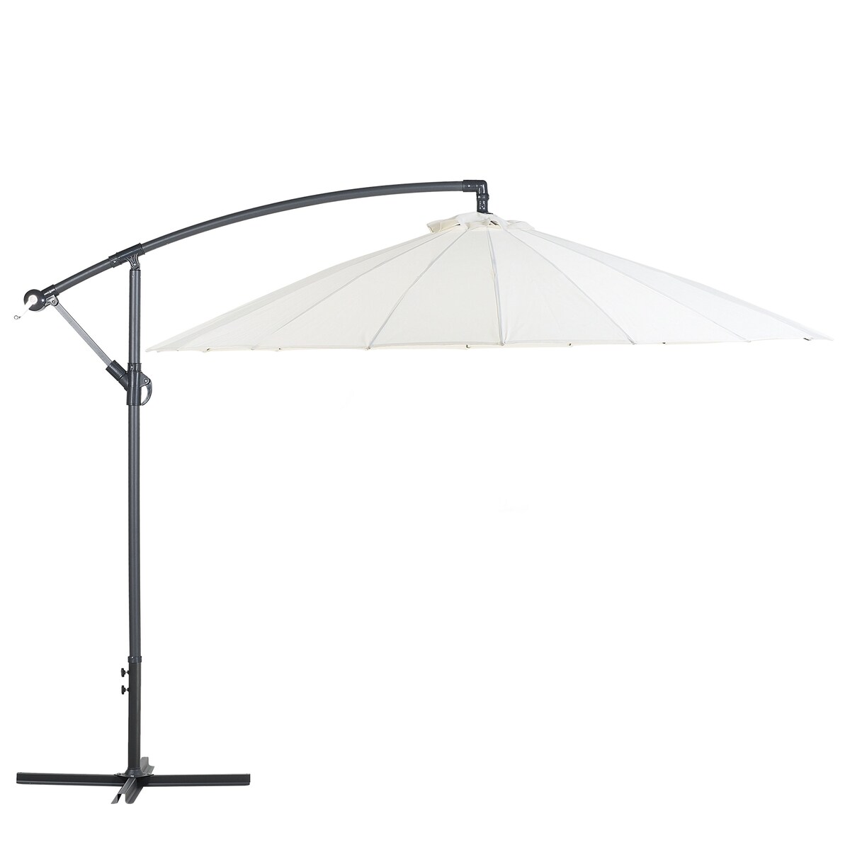 Parasol ogrodowy na wysięgniku 268 cm CALABRIA II Jasnobeżowy
