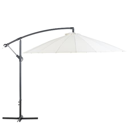 Parasol ogrodowy na wysięgniku 268 cm CALABRIA II Jasnobeżowy