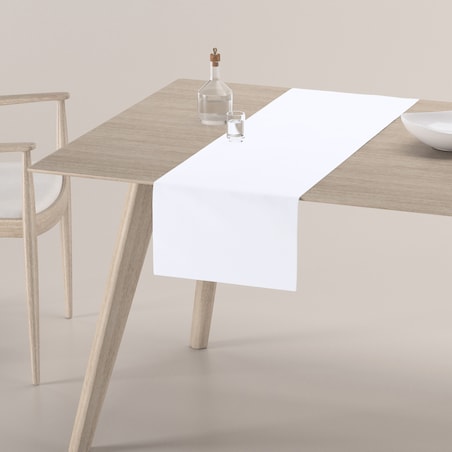 Bieżnik prostokątny 40x130 śnieżnobiały