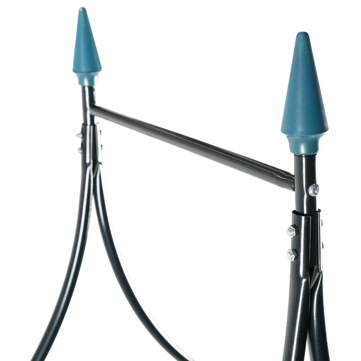 vidaXL Pergola ogrodowa, ciemnozielona, 142x37x275 cm, żelazna