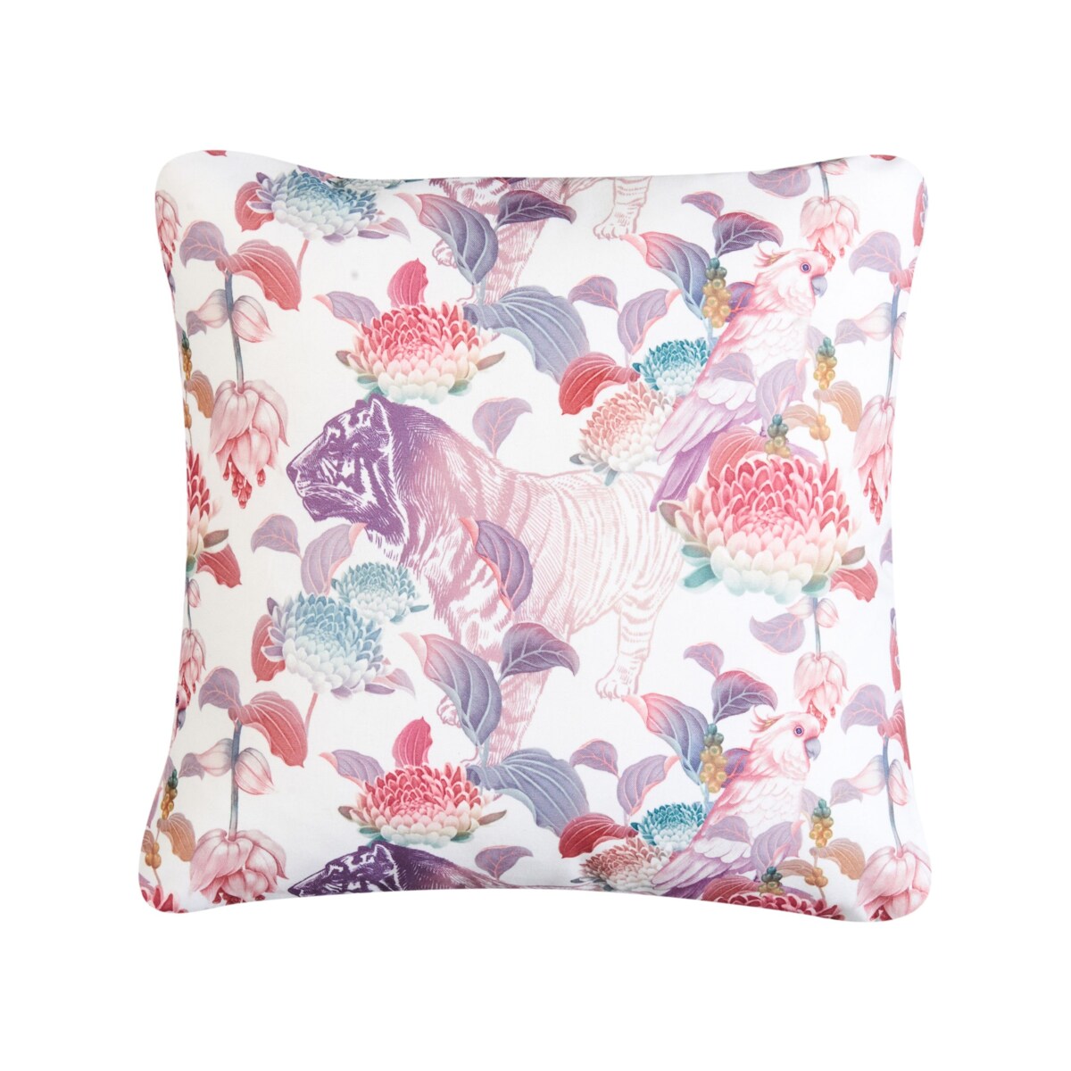 Zestaw 3 poduszek ogrodowych VIVID Wzór kwiatowy Kolorowy