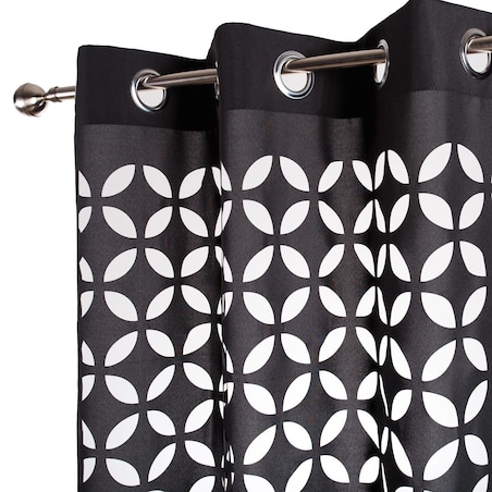 Zasłona "4leaves" wycinana laserowo 140x250 cm na przelotki