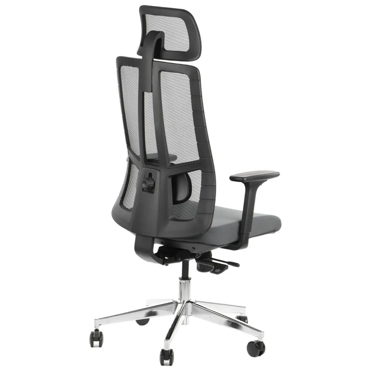 Fotel biurowy AKCENT szary/czarny