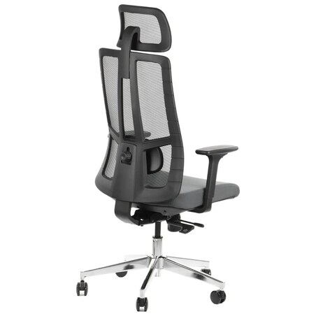 Fotel biurowy AKCENT szary/czarny