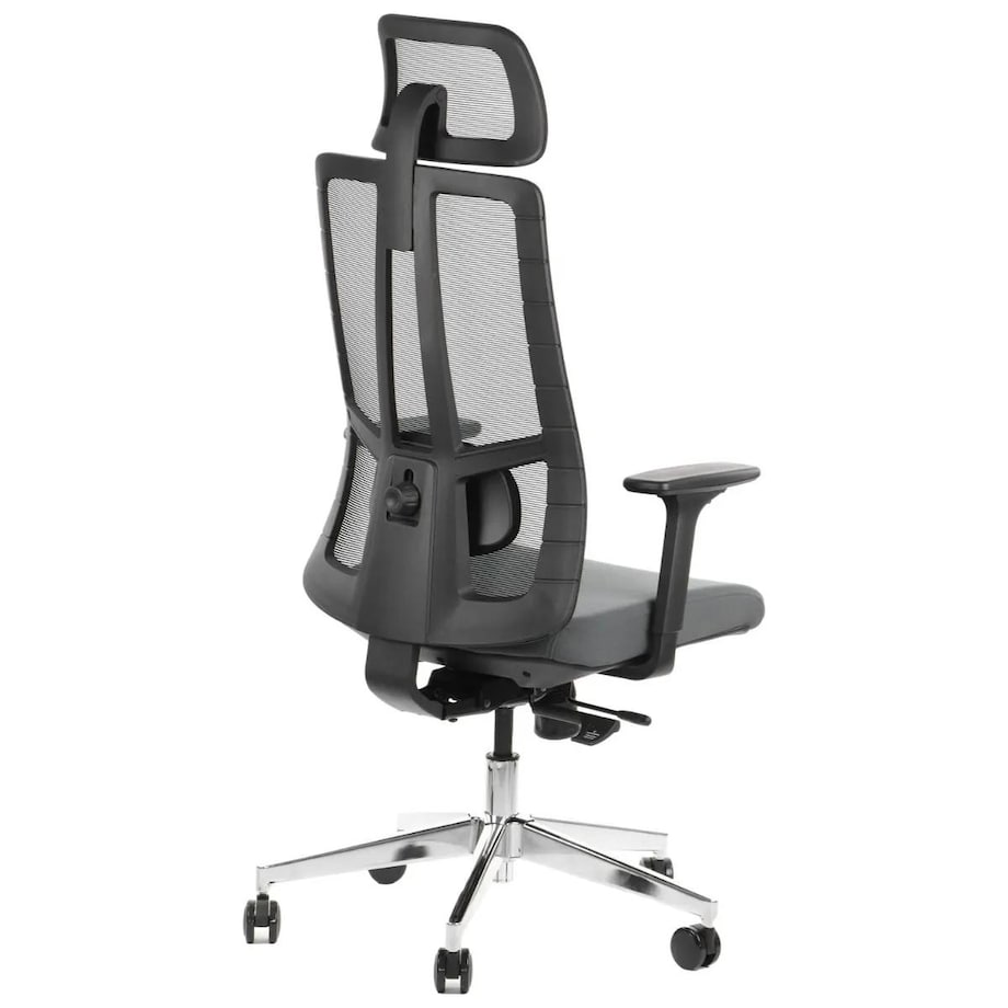 Fotel biurowy AKCENT szary/czarny