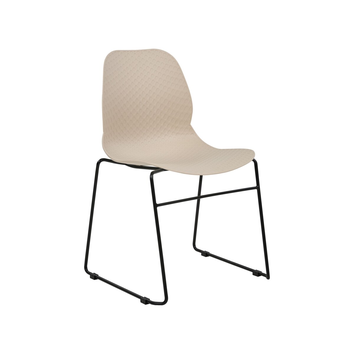 Zestaw 4 krzeseł do jadalni beżowy PANORA