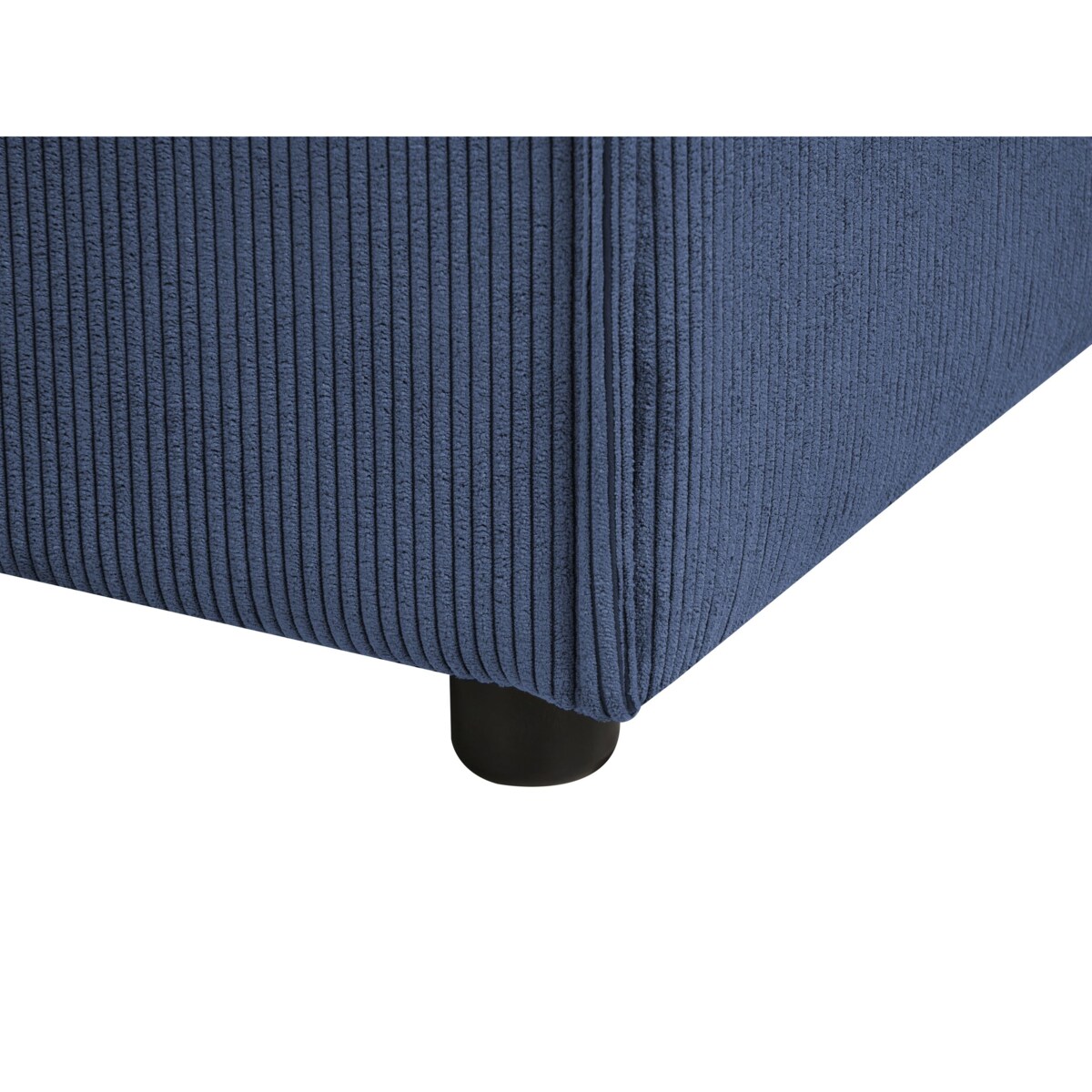 Otomana ARDAL Sztruks Ciemnoniebieski