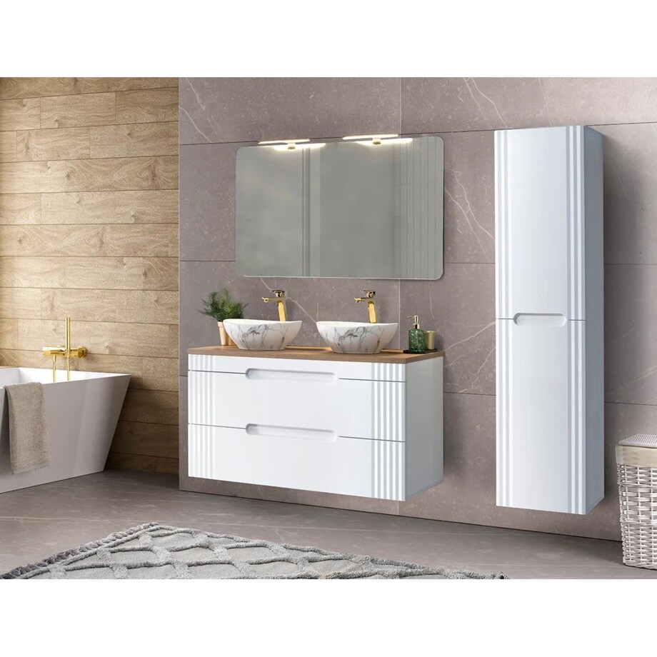 Szafka pod umywalkę FIJI WHITE 82 120cm biała