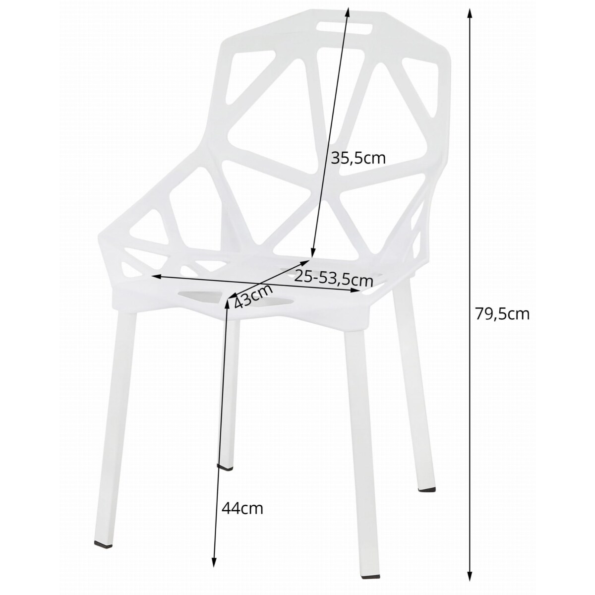 Krzesło Do Jadalni Kuchni Salonu Essen - Czarne X 3