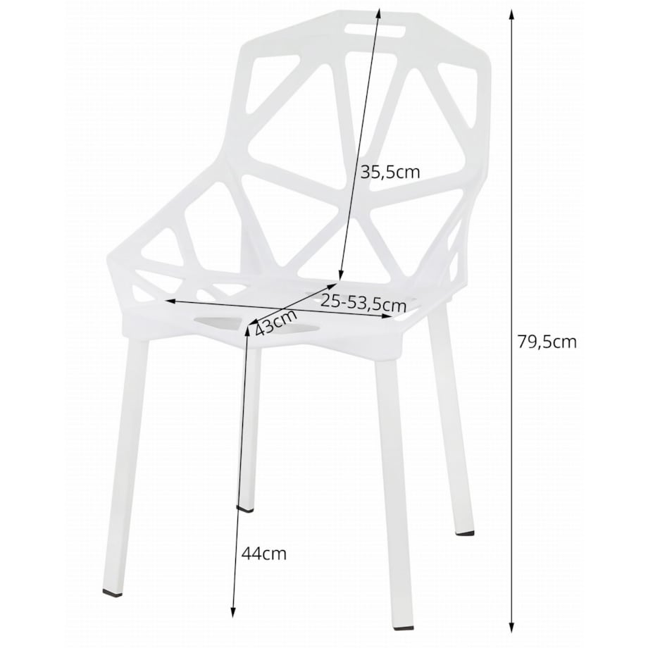 Krzesło Do Jadalni Kuchni Salonu Essen - Czarne X 3