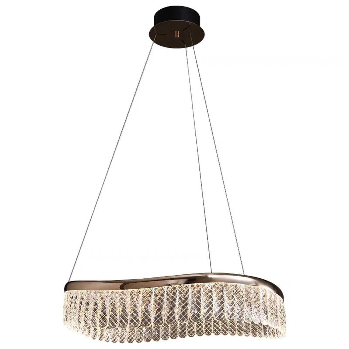 Lampa wisząca złota Marsille LED 80 cm