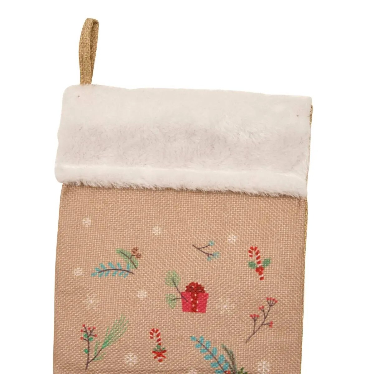 Skarpeta na prezenty, juta, 45 cm