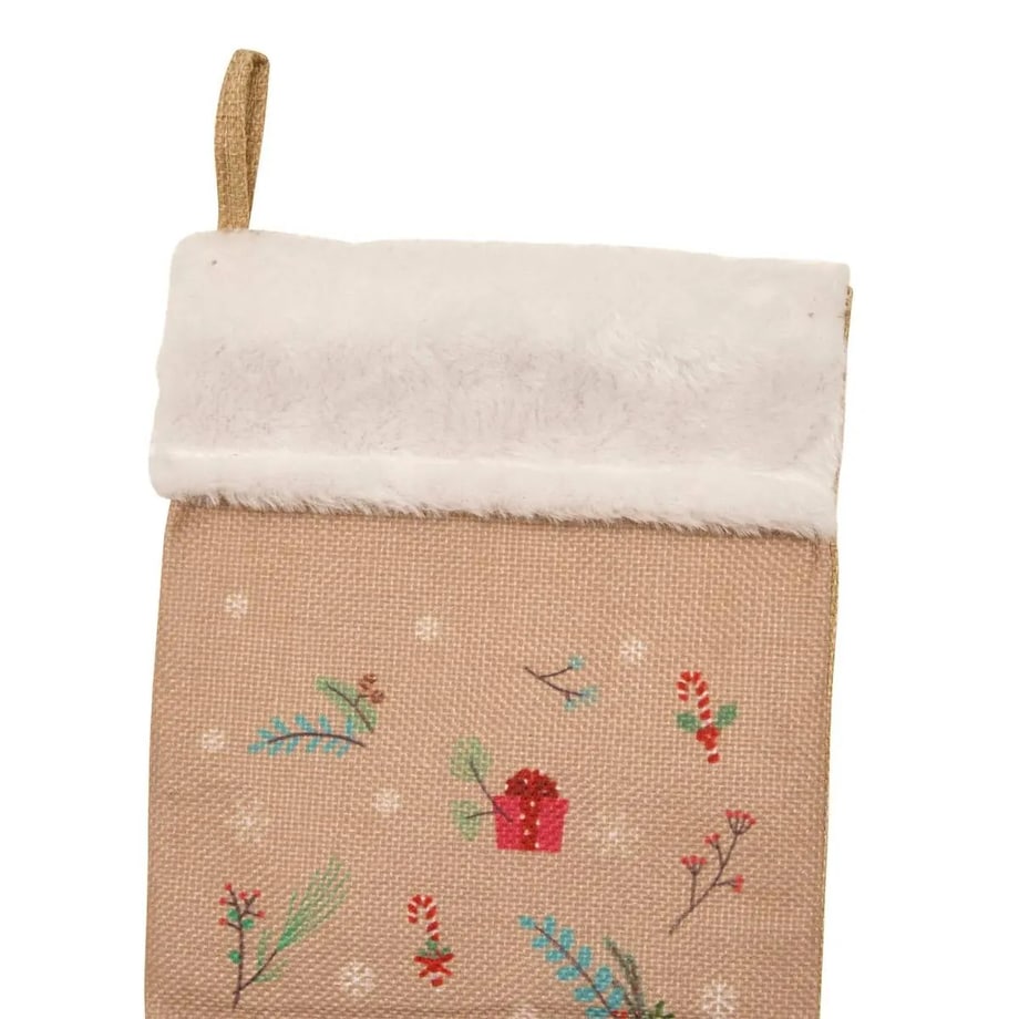 Skarpeta na prezenty, juta, 45 cm