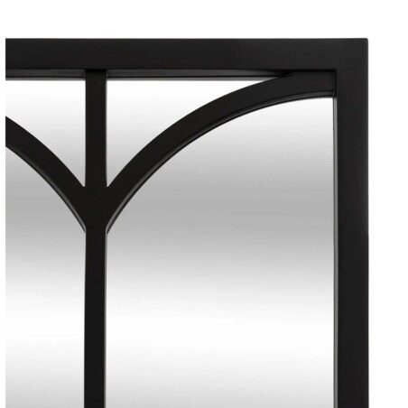 Lustro okno czarne MDF 90x74 cm