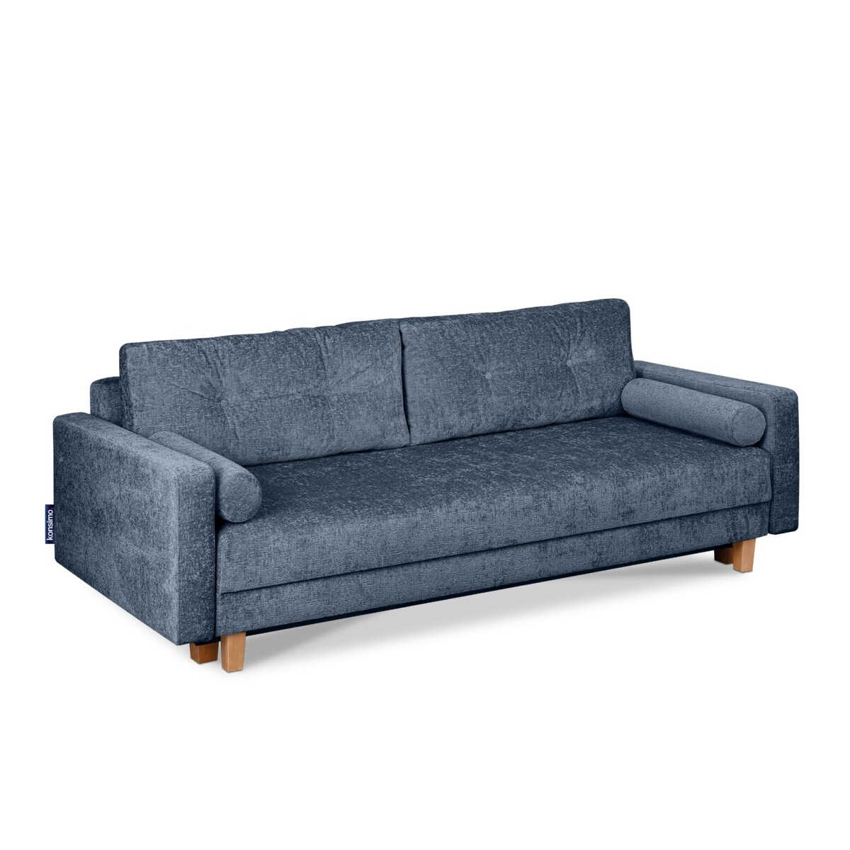 KONSIMO ERISO Sofa 3-osobowa, kolor niebieski