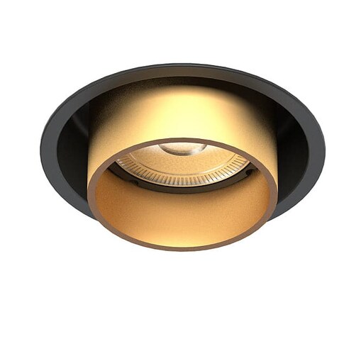 Lampa do kuchni sufitowa Mono Slide 10800 Nowodvorski podtynkowa czarna złota