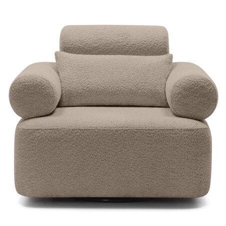 Fotel obrotowy 78x97x80 cm MOGEN jasnobrązowy