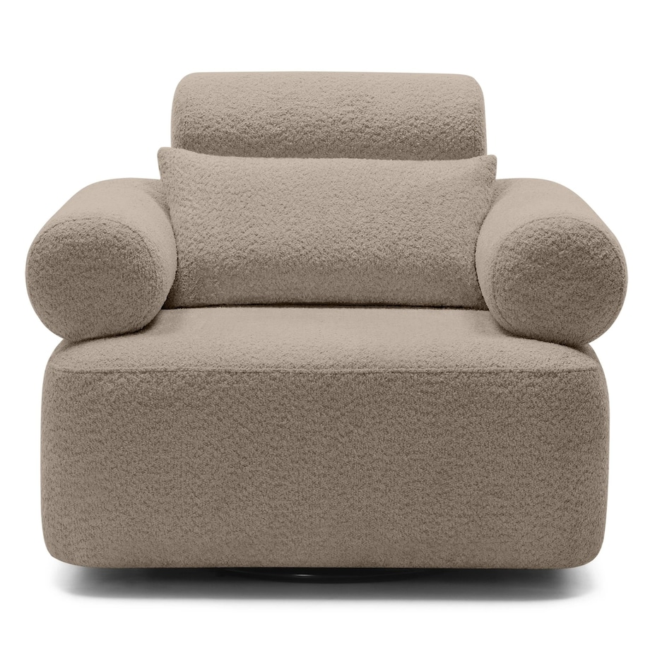 Fotel obrotowy 78x97x80 cm MOGEN jasnobrązowy