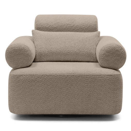 Fotel obrotowy 78x97x80 cm MOGEN jasnobrązowy